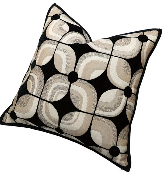 Kussen black beige