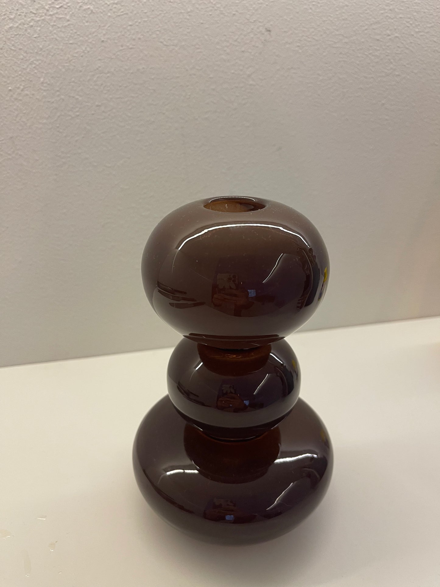 Dark Brown Candleholder Midi